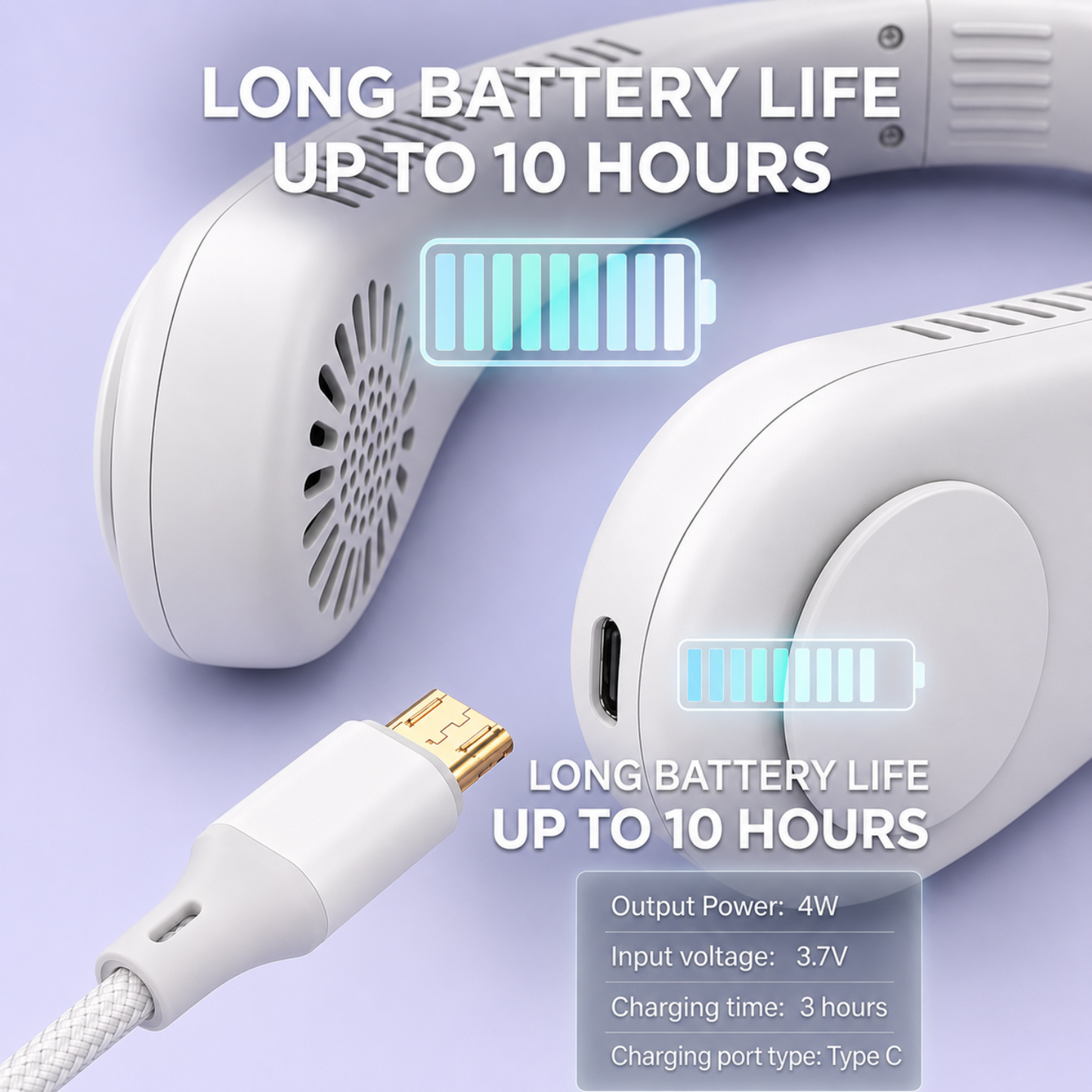 ᵁᵀNeckfan Ultra – 360° Hands-Free Cooling